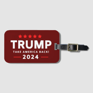 Etiqueta Para Maletas Donald Trump 2024 recuperó a Estados Unidos