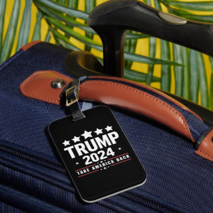 Etiqueta Para Maletas Donald Trump 2024 retrotrae a Estados Unidos a las