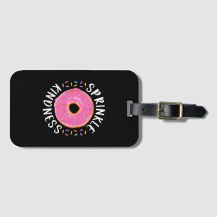 Etiqueta Para Maletas Donut Sprinkle Kindness Chicas graciosas