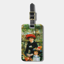 Etiqueta Para Maletas Dos hermanas en la terraza de Renoir