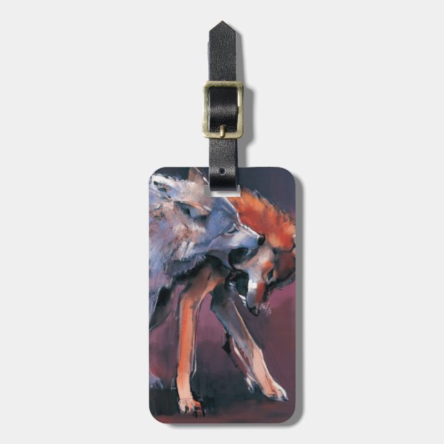 Etiqueta Para Maletas Dos lobos 2001 (Frente Vertical)