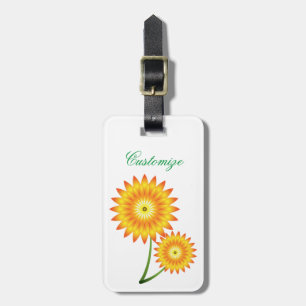 Etiqueta Para Maletas Dos plantas de girasol Thunder_Cove