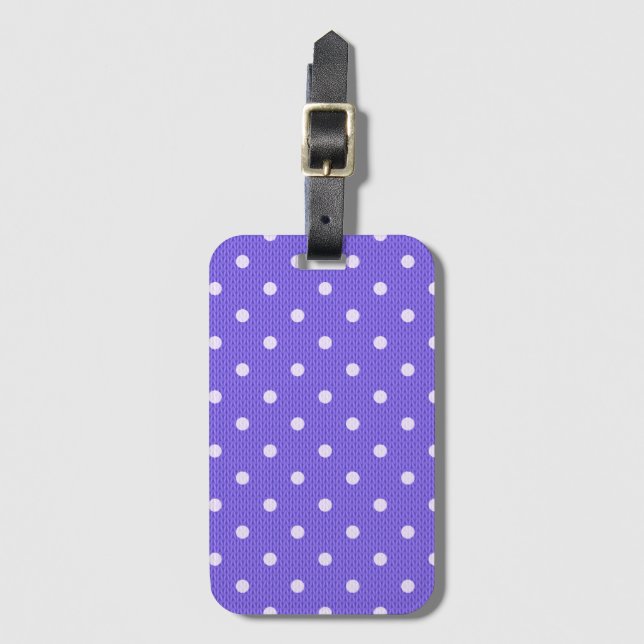 Etiqueta Para Maletas Dotty Delight Purple (Anverso vertical)