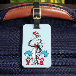 Etiqueta Para Maletas Dr. Seuss El gato en el sombrero, Cosita Uno y C