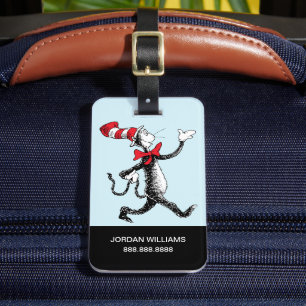 Etiqueta Para Maletas Dr. Seuss El gato en el sombrero Paseo del gato