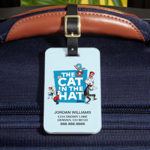 Etiqueta Para Maletas Dr. Seuss Logotipo del Gato en el Sombrero - Per