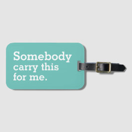 Etiqueta Para Maletas Draag Dit Voor Me grappig bagagelabel