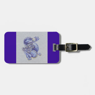 Etiqueta Para Maletas Dragón azul