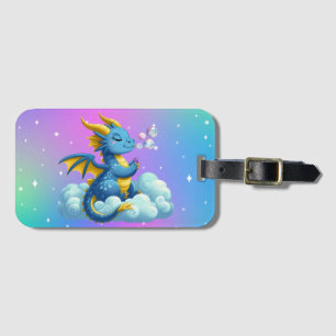 Etiqueta Para Maletas Dragón Cuto/Whimsical