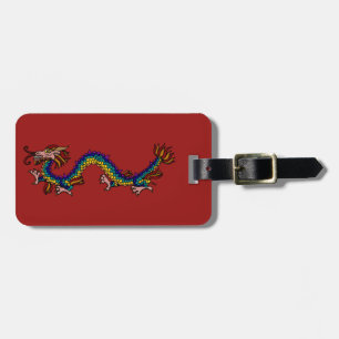 Etiqueta Para Maletas Dragón oriental