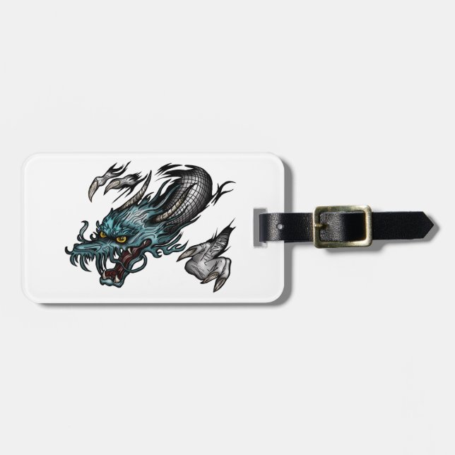 Etiqueta Para Maletas Dragon Soar (Frente Horizontal)