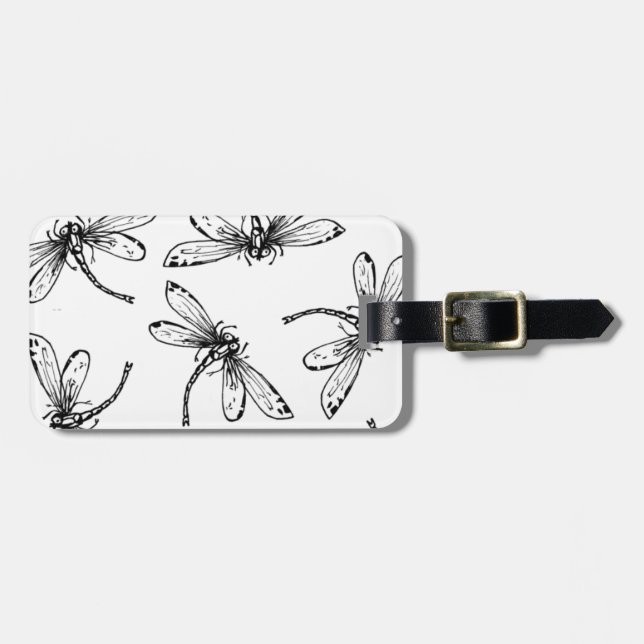 Etiqueta Para Maletas Drangonflies (Frente Horizontal)