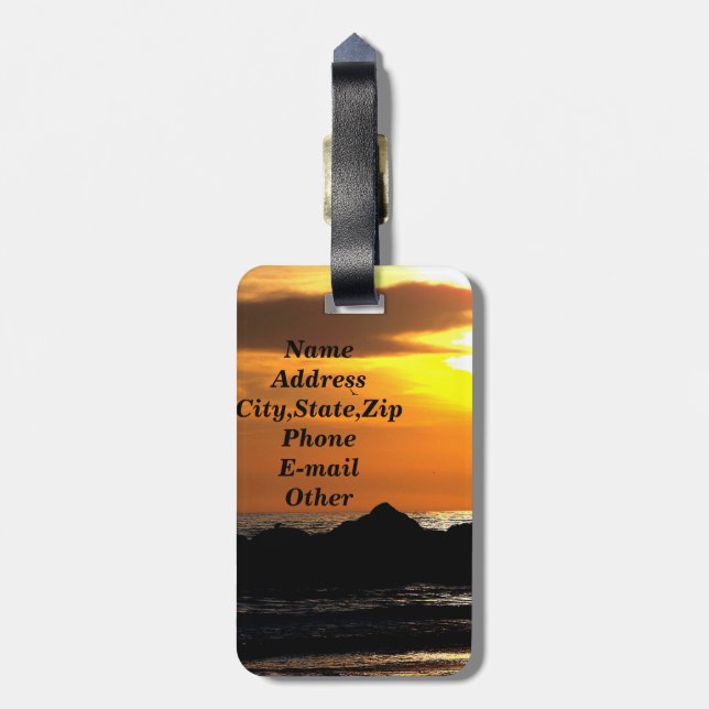 Etiqueta Para Maletas Dream_ (Atrás Vertical)