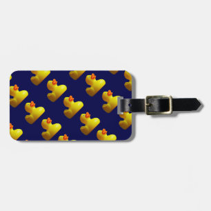 Etiqueta Para Maletas Duckies de goma amarillo