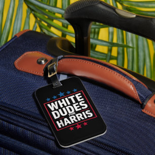 Etiqueta Para Maletas Dudes Blancas Para Kamala Harris Por La Presidenci