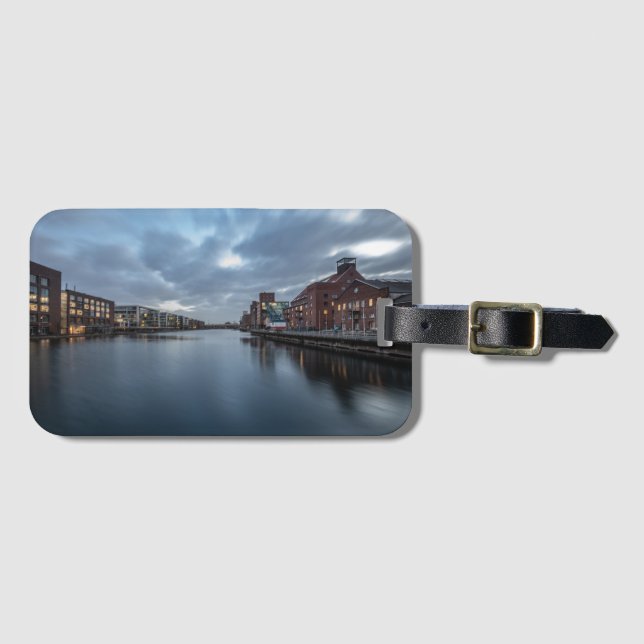 Etiqueta Para Maletas Duisburg Alemania (Anverso horizontal)