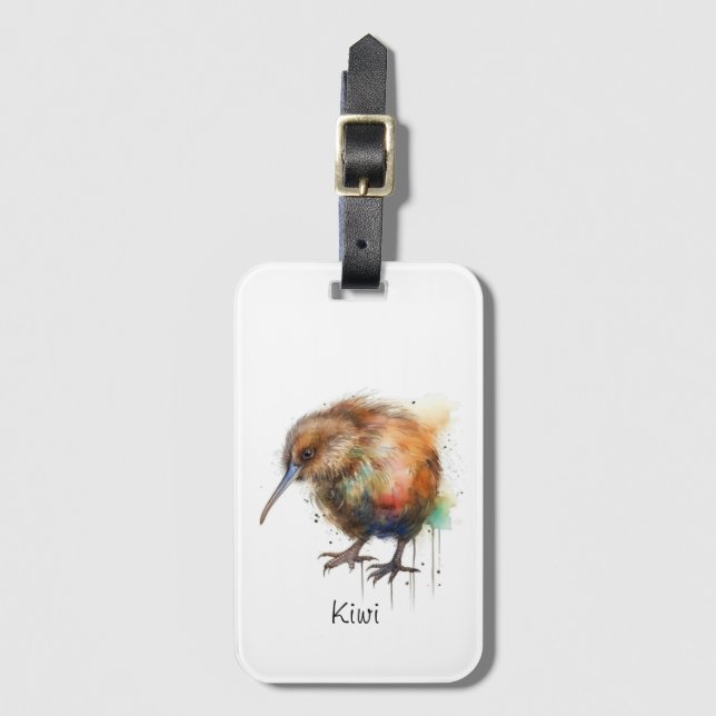 Etiqueta Para Maletas Dulce Kiwi, personalizado (Anverso vertical)
