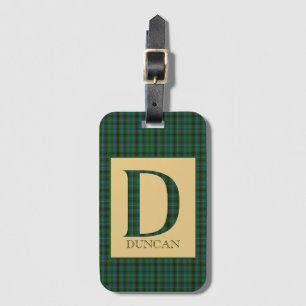 Etiqueta Para Maletas Duncan Tartan Monogram D