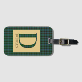 Etiqueta Para Maletas Duncan Tartan Monogram D