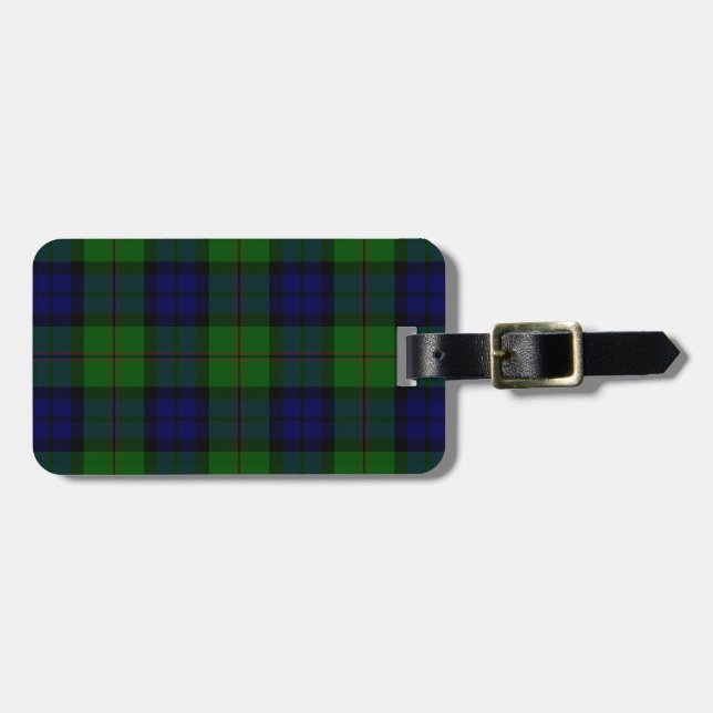 Etiqueta Para Maletas Dundas tartan chile (Frente Horizontal)