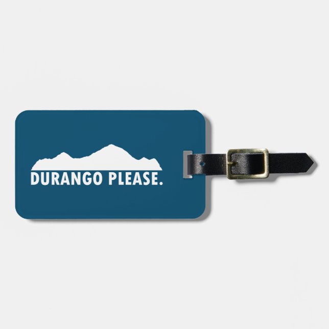 Etiqueta Para Maletas Durango Please (Frente Horizontal)