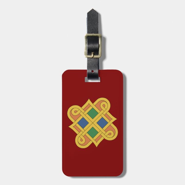 Etiqueta Para Maletas Durrow Knotwork 2016 (Frente Vertical)