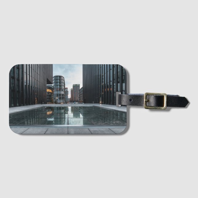 Etiqueta Para Maletas Dusseldorf Alemania (Anverso horizontal)