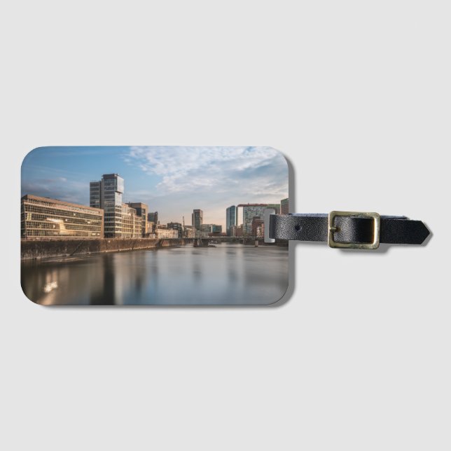 Etiqueta Para Maletas Dusseldorf Alemania (Anverso horizontal)