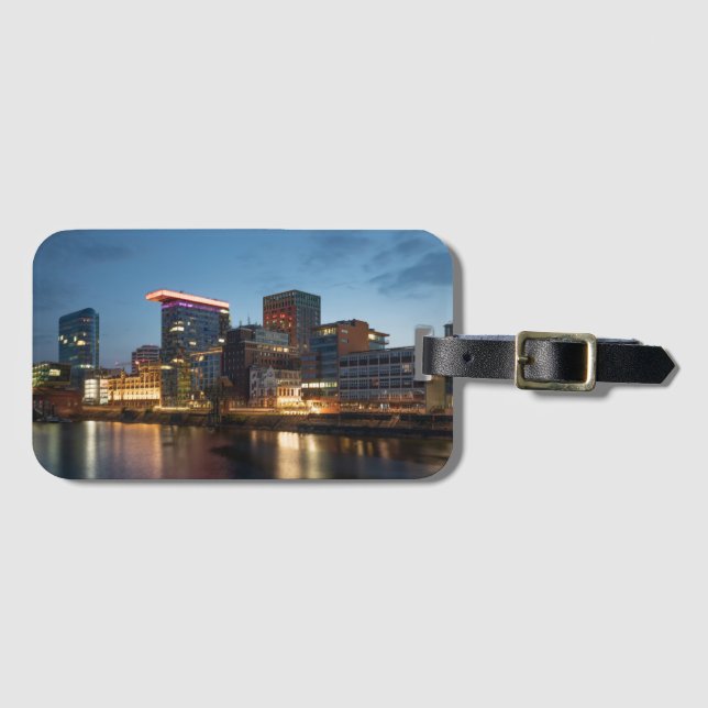 Etiqueta Para Maletas Dusseldorf Alemania (Anverso horizontal)