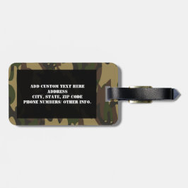 Etiqueta Para Maletas Dusty Green Camo