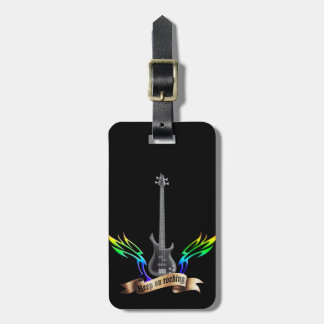 Etiqueta Para Maletas E-bajo guitar wings