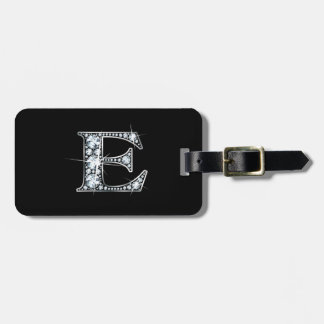 Etiqueta Para Maletas E Faux-"Diamond Bling" (Etiqueta de equipaje de "D