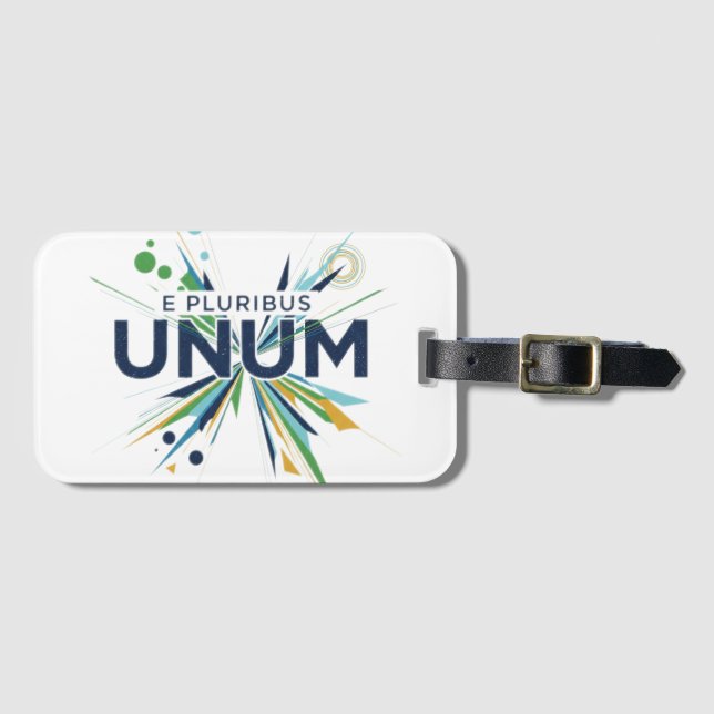 Etiqueta Para Maletas E Pluribus Unum (Anverso horizontal)