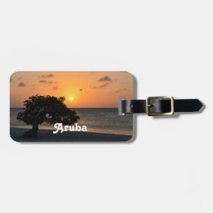 Etiqueta Para Maletas Eagle Beach Sunset