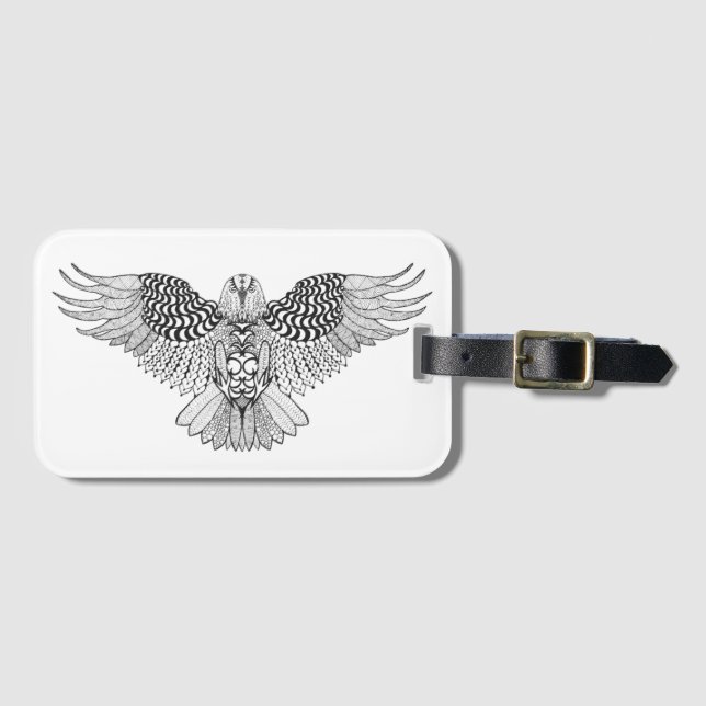 Etiqueta Para Maletas Eagle inspirado 2 (Anverso horizontal)