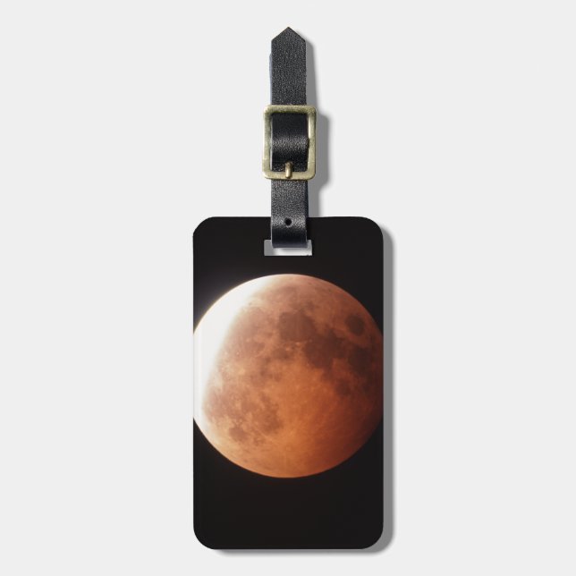Etiqueta Para Maletas eclipse de la luna (Frente Vertical)