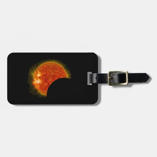 Etiqueta Para Maletas Eclipse solar en curso (Frente Horizontal)