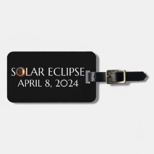 Etiqueta Para Maletas Eclipse solar total EE.UU. 8 de abril de 2024