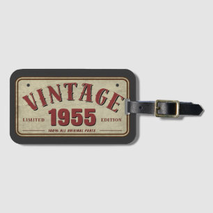 Etiqueta Para Maletas Edición Limitada Vintage 1955 Todas las Piezas Ori