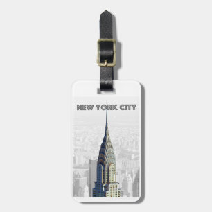 Etiqueta Para Maletas Edificio Chrysler Nueva York