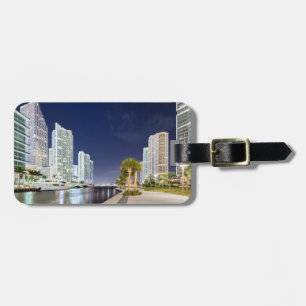 Etiqueta Para Maletas Edificios a lo largo del Río Miami