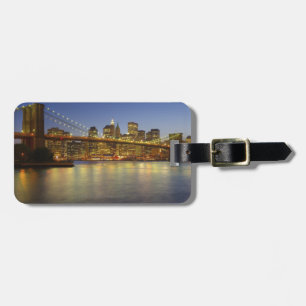 Etiqueta Para Maletas Edificios del puente y de New York City de