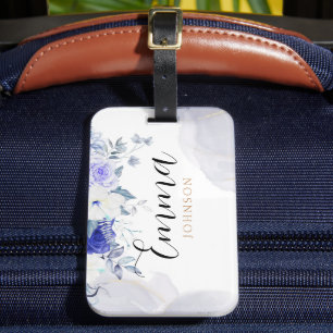 Etiqueta Para Maletas Editable luggage tag Women's luggage tag template 