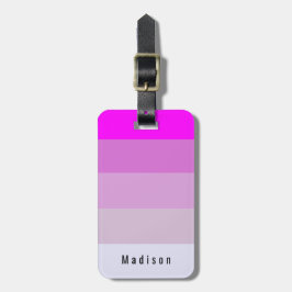 Etiqueta Para Maletas Editable Personal Magenta Orquídea Violet Mauve Hu