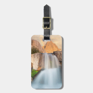 Etiqueta Para Maletas EE. UU., California, Bosque Nacional Inyo. Cascada