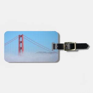 Etiqueta Para Maletas EE.UU., California. Puente Golden Gate en la mañan