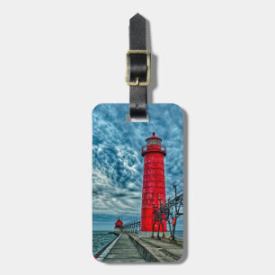 Etiqueta Para Maletas EE.UU., Grand Haven, Michigan, faro