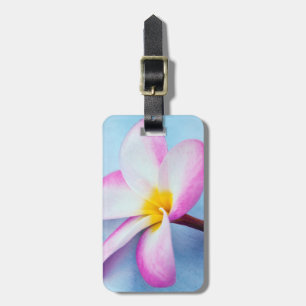 Etiqueta Para Maletas EE. UU., Hawái, Oahu, Flores de plumeria en flor 2