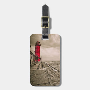 Etiqueta Para Maletas EE. UU., Michigan, faro de Grand Haven
