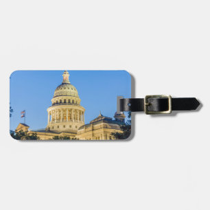 Etiqueta Para Maletas EE. UU., Texas, Austin. Capitolio (1888) 3